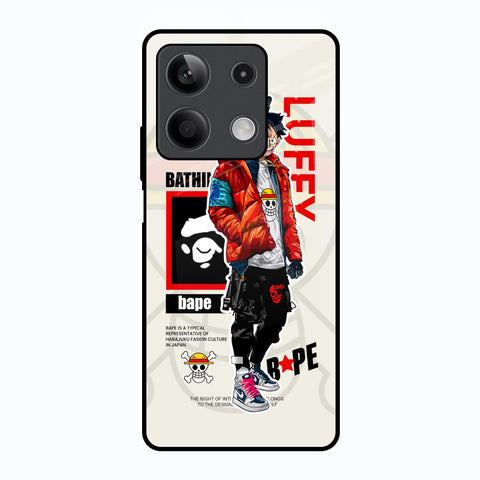 Bape Luffy Redmi Note 13 5G Glass Back Cover Online