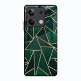 Abstract Green Redmi Note 13 5G Glass Back Cover Online