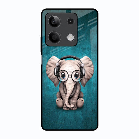 Adorable Baby Elephant Redmi Note 13 5G Glass Back Cover Online