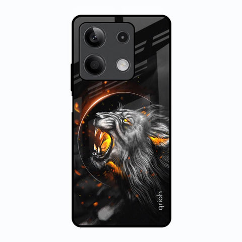 Aggressive Lion Redmi Note 13 5G Glass Back Cover Online