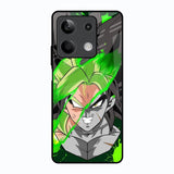 Anime Green Splash Redmi Note 13 5G Glass Back Cover Online