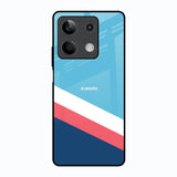 Pink & White Stripes Redmi Note 13 5G Glass Back Cover Online