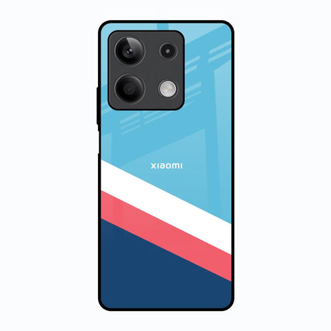 Pink & White Stripes Redmi Note 13 5G Glass Back Cover Online