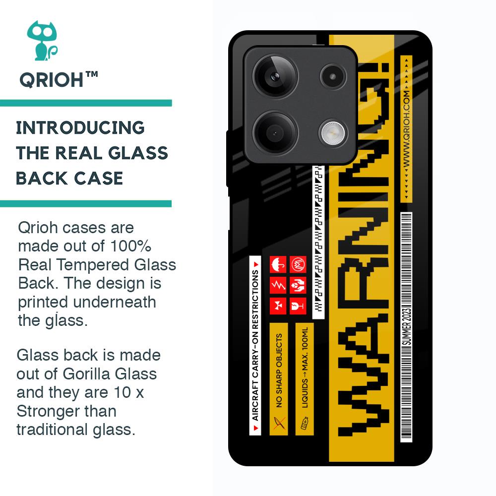 Aircraft Warning Glass Case for Redmi Note 13 5G