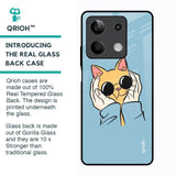 Adorable Cute Kitty Glass Case For Redmi Note 13 5G