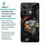 Aggressive Lion Glass Case for Redmi Note 13 5G