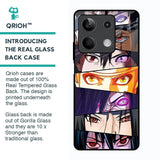 Anime Eyes Glass Case for Redmi Note 13 5G