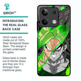 Anime Green Splash Glass Case for Redmi Note 13 5G