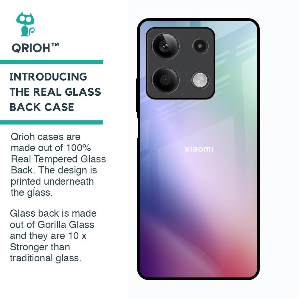 Abstract Holographic Glass Case for Redmi Note 13 5G