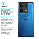 Blue Wave Abstract Glass Case for Redmi Note 13 Pro 5G