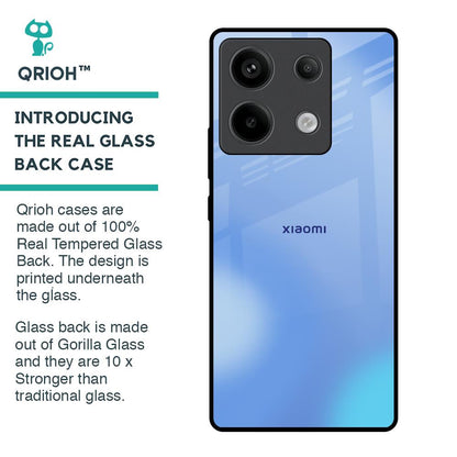 Vibrant Blue Texture Glass Case for Redmi Note 13 Pro 5G