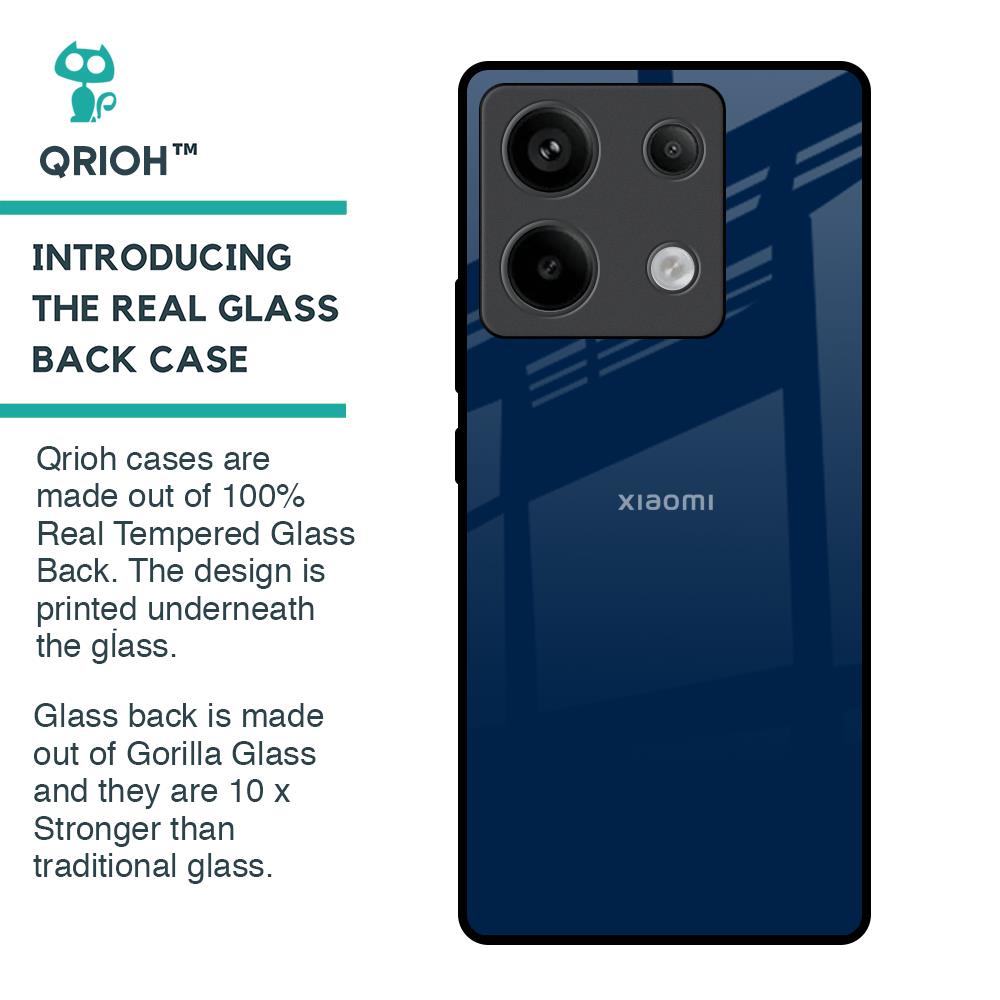 Royal Navy Glass Case for Redmi Note 13 Pro 5G