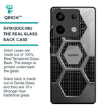 Hexagon Style Glass Case For Redmi Note 13 Pro 5G