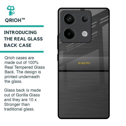 Grey Metallic Glass Case For Redmi Note 13 Pro 5G