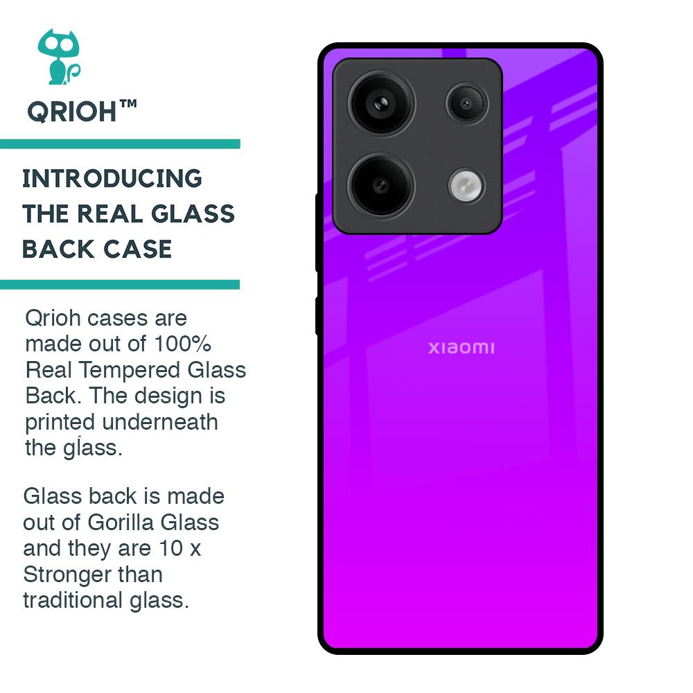Purple Pink Glass Case for Redmi Note 13 Pro 5G