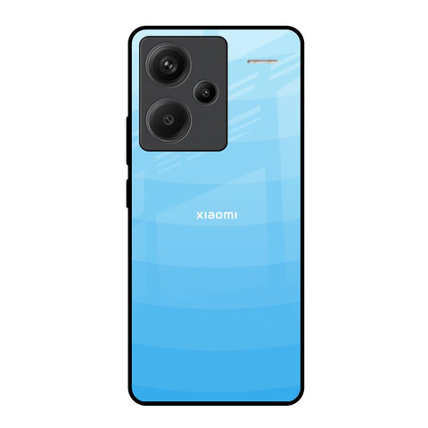 Wavy Blue Pattern Redmi Note 13 Pro Plus 5G Glass Back Cover Online