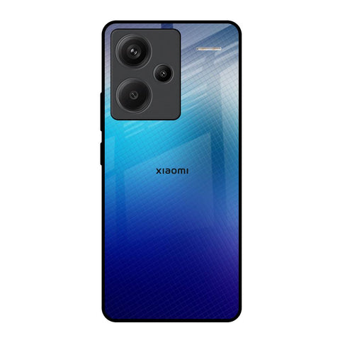 Blue Rhombus Pattern Redmi Note 13 Pro Plus 5G Glass Back Cover Online