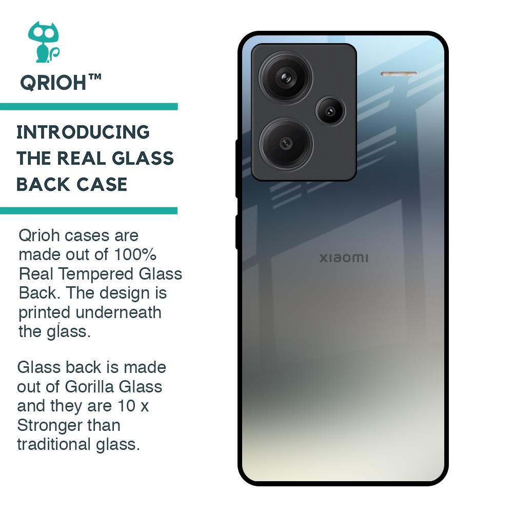 Tricolor Ombre Glass Case for Redmi Note 13 Pro Plus 5G