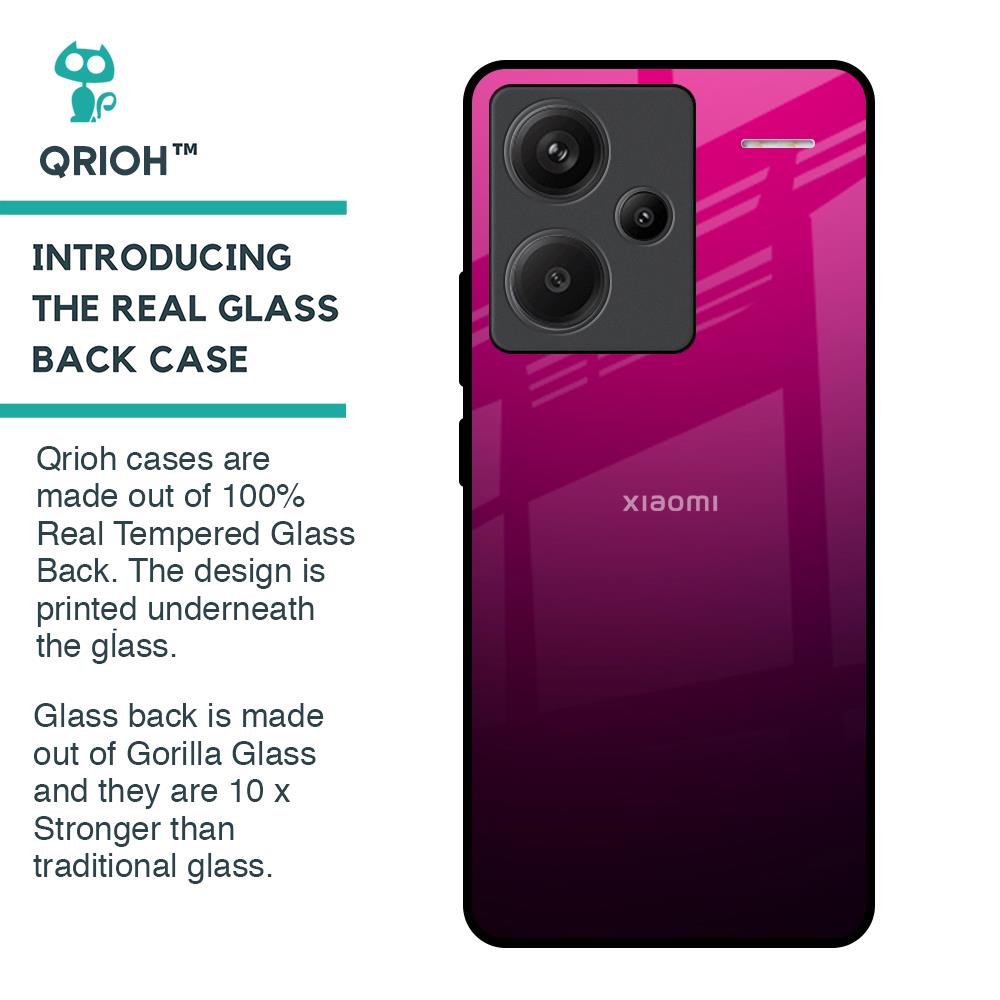 Purple Ombre Pattern Glass Case for Redmi Note 13 Pro Plus 5G