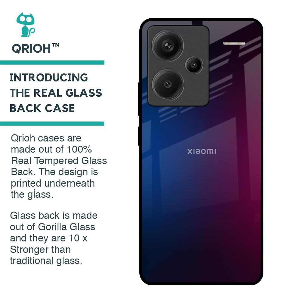 Mix Gradient Shade Glass Case For Redmi Note 13 Pro Plus 5G