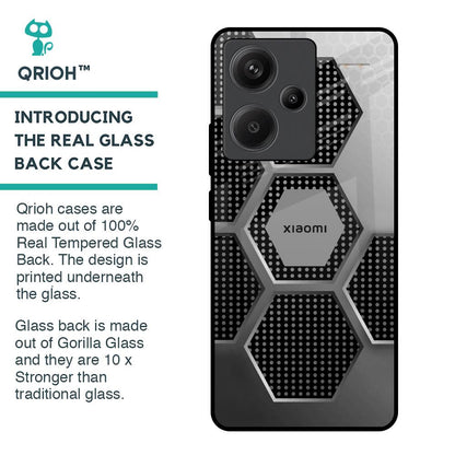 Hexagon Style Glass Case For Redmi Note 13 Pro Plus 5G