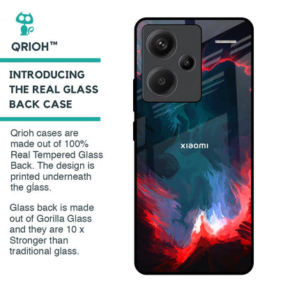 Brush Art Glass Case For Redmi Note 13 Pro Plus 5G