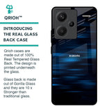 Blue Rough Abstract Glass Case for Redmi Note 13 Pro Plus 5G