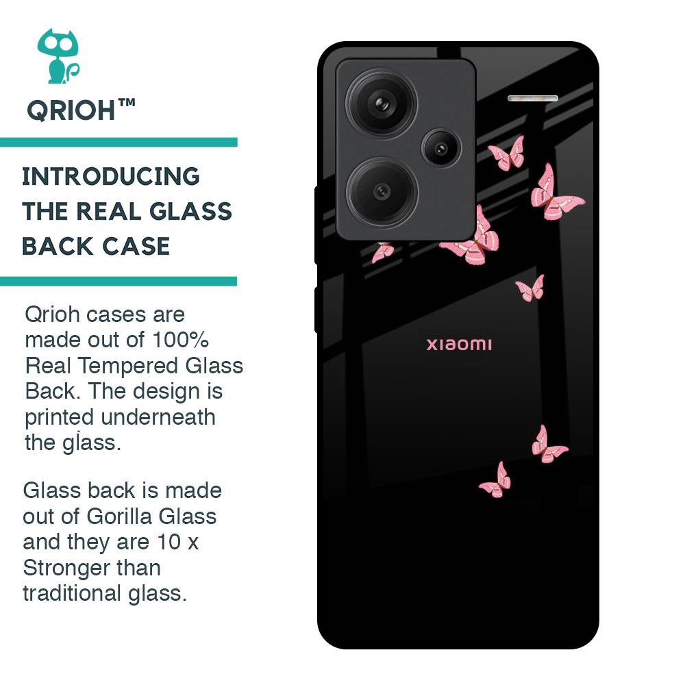 Fly Butterfly Glass Case for Redmi Note 13 Pro Plus 5G