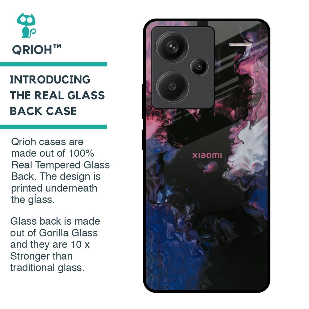 Smudge Brush Glass case for Redmi Note 13 Pro Plus 5G