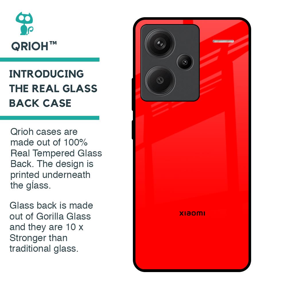 Blood Red Glass Case for Redmi Note 13 Pro Plus 5G