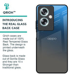 Blue Grey Ombre Glass Case for Oppo A79 5G