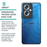 Blue Wave Abstract Glass Case for Oppo A79 5G