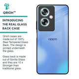 Vibrant Blue Texture Glass Case for Oppo A79 5G