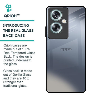 Space Grey Gradient Glass Case for Oppo A79 5G