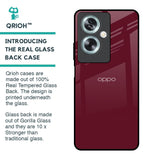 Classic Burgundy Glass Case for Oppo A79 5G