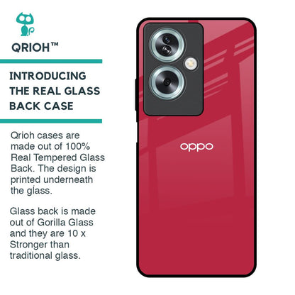 Solo Maroon Glass case for Oppo A79 5G