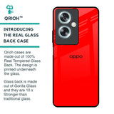 Blood Red Glass Case for Oppo A79 5G