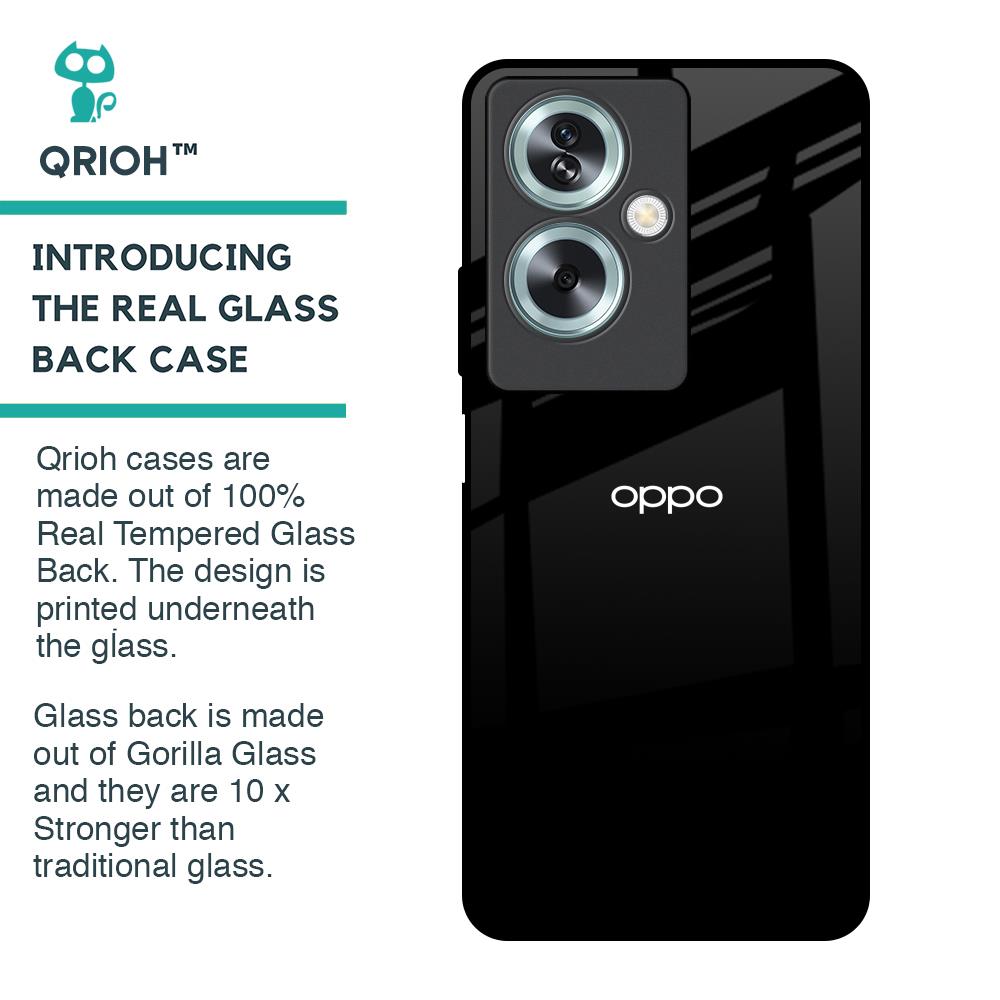 Jet Black Glass Case for Oppo A79 5G