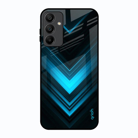 Vertical Blue Arrow Samsung Galaxy A15 5G Glass Back Cover Online