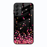 Heart Rain Fall Samsung Galaxy A15 5G Glass Back Cover Online