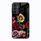 Floral Decorative Samsung Galaxy A15 5G Glass Back Cover Online
