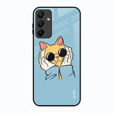 Adorable Cute Kitty Samsung Galaxy A15 5G Glass Back Cover Online