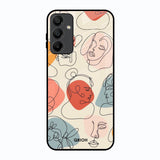 Abstract Faces Samsung Galaxy A15 5G Glass Back Cover Online