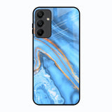 Vibrant Blue Marble Samsung Galaxy A15 5G Glass Back Cover Online