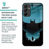 Cyan Bat Glass Case for Samsung Galaxy A15 5G