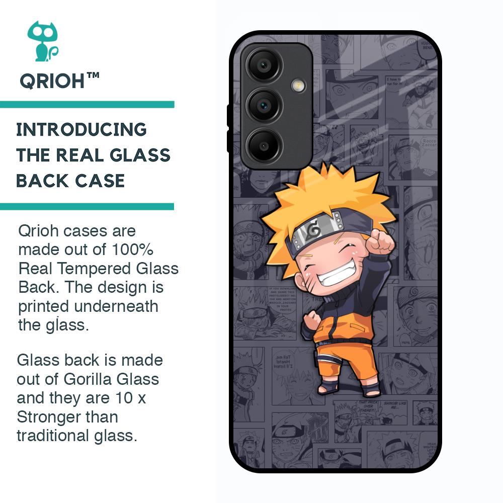 Orange Chubby Glass Case for Samsung Galaxy A15 5G