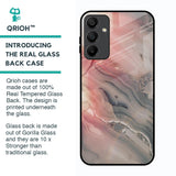Pink And Grey Marble Glass Case For Samsung Galaxy A15 5G