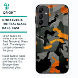 Camouflage Orange Glass Case For Samsung Galaxy A15 5G