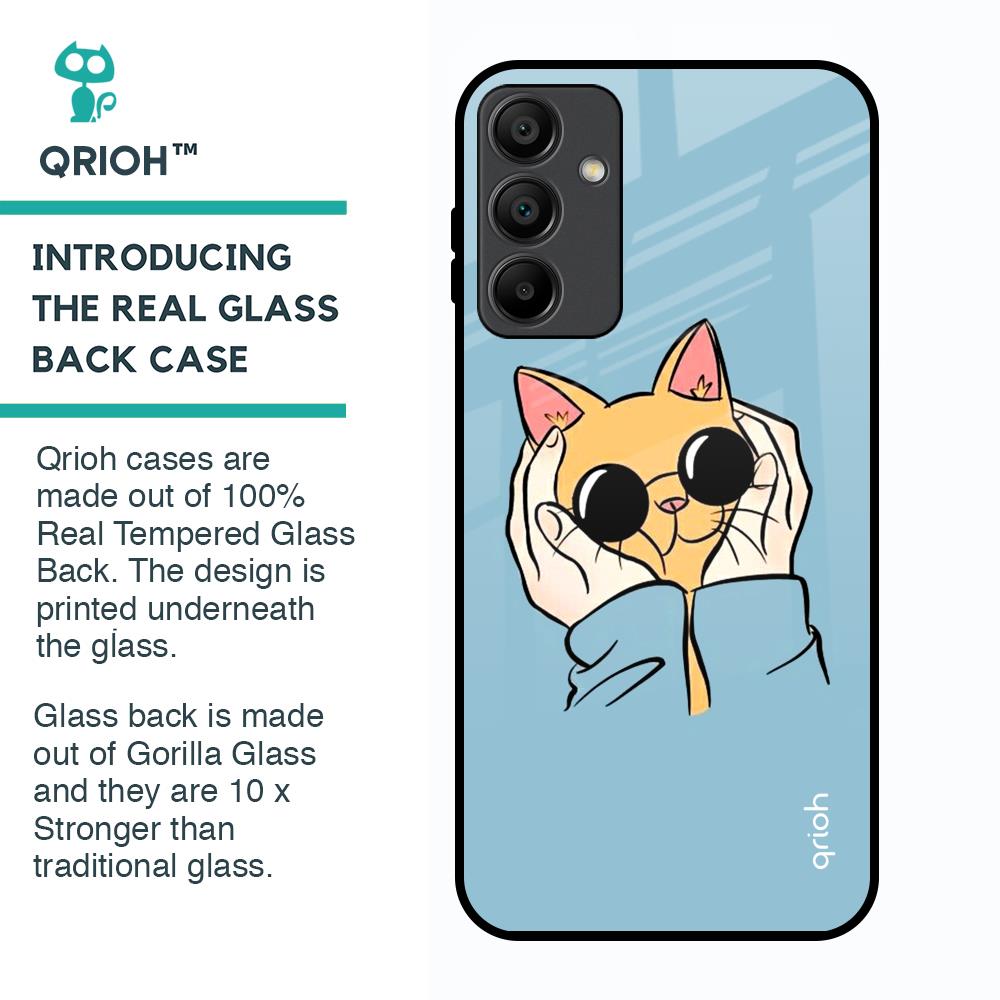 Adorable Cute Kitty Glass Case For Samsung Galaxy A15 5G