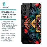 Retro Gorgeous Flower Glass Case for Samsung Galaxy A15 5G